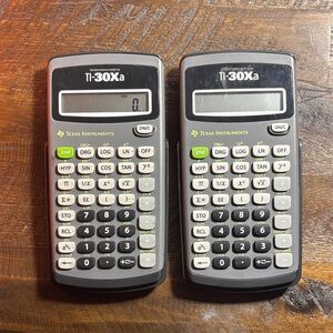 Texas Instruments TI-30Xa Calculators - Black and White